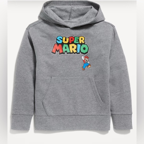 Nintendo Gray Super Mario Hoodie - Picture 1 of 2